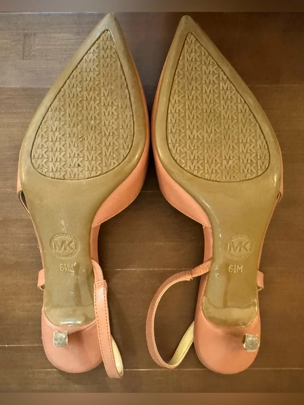 Michael Kors Pointed Slingback Mules in Dusty Pink